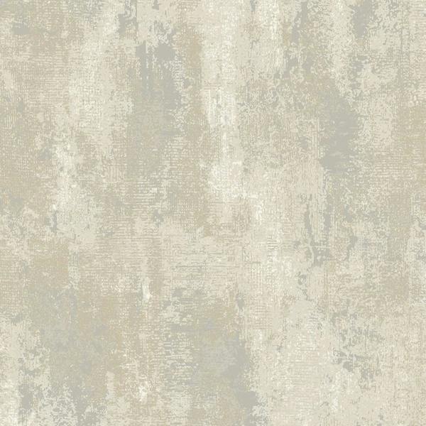 Grandeco Venetian Distressed Plaster Blown Vinyl Wallpaper, Greige