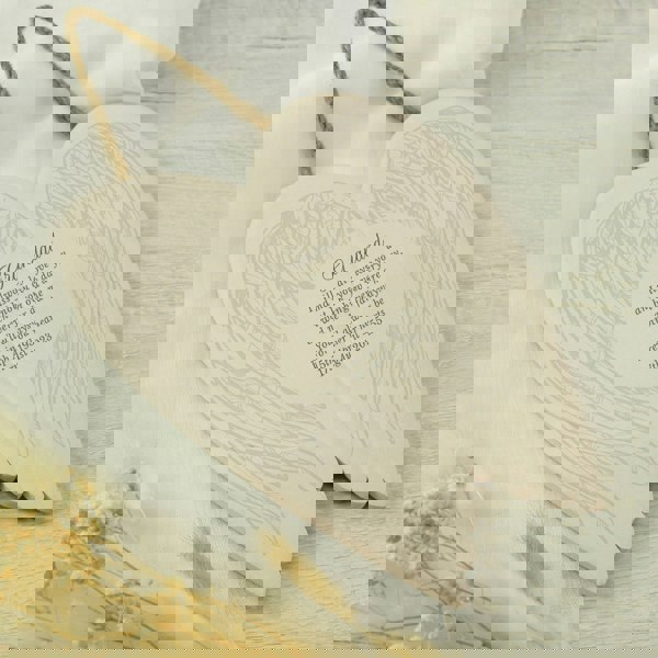 Personalised Memento Company Personalised In Loving Memory Ceramic Wings