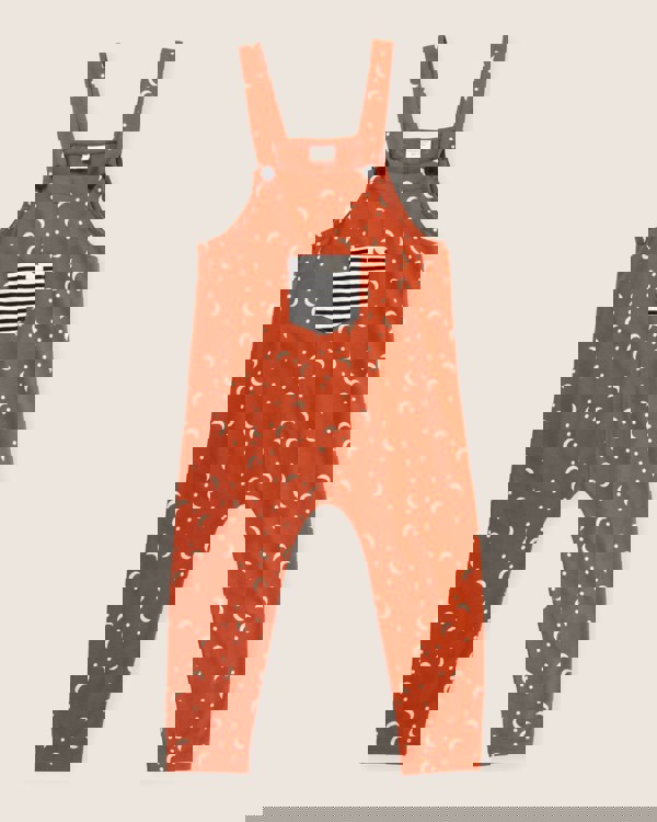 Orange Half Moon Print Dungarees - image 2