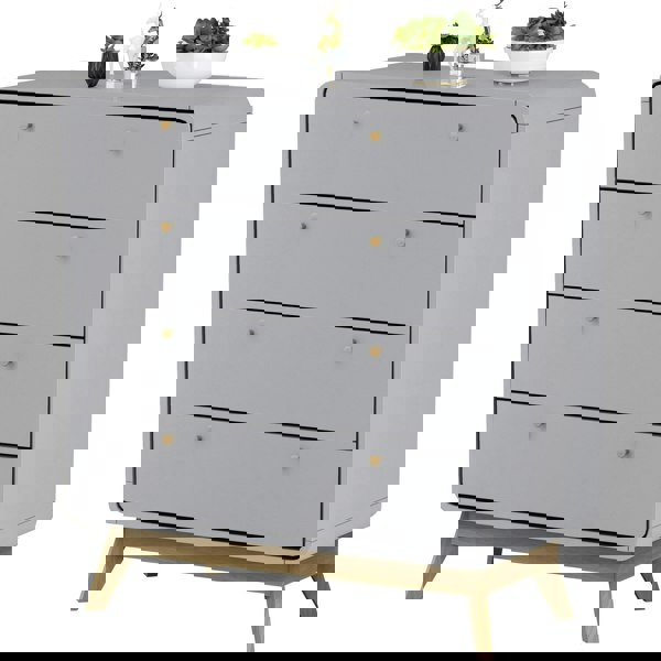 Dorel Home Loft24 Cassie Chest with 4 Drawers Grey