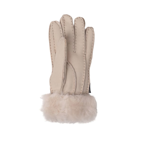 Nordvek Womens Sheepskin Gloves With Fur Cuff