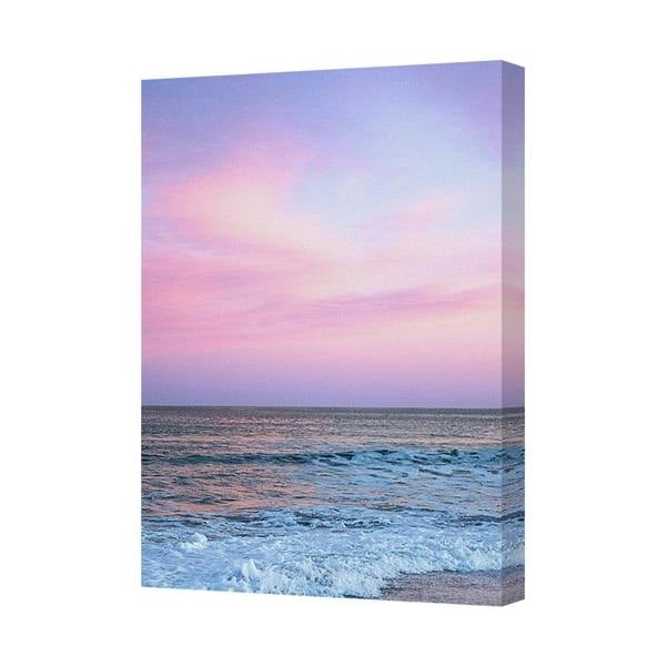 Benjamin Tate Design Pastel Sunset Ocean Canvas Wall Art Seascape Print