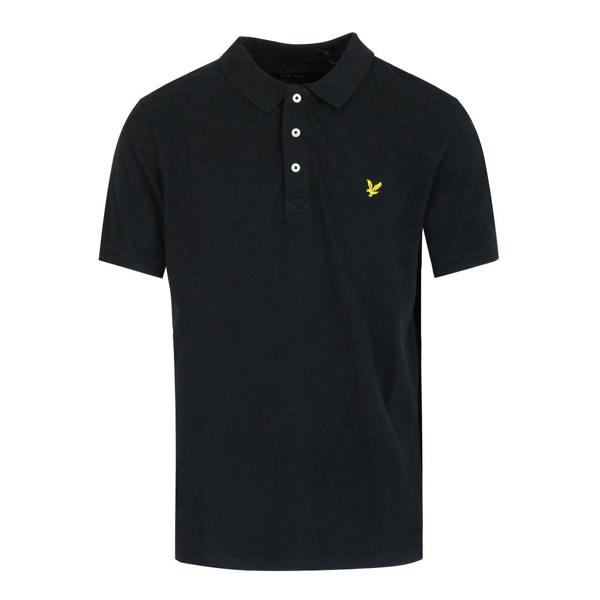 Lyle & Scott Snow Wash Polo Shirt Black