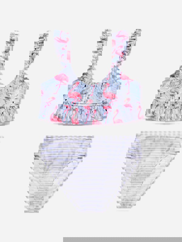 Soli Swim Girls Flamingo Bikini (UPF50+) in Purple