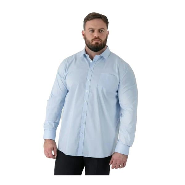 Duke Mens Oliver D555 Stretch Shirt - Sky Blue - 