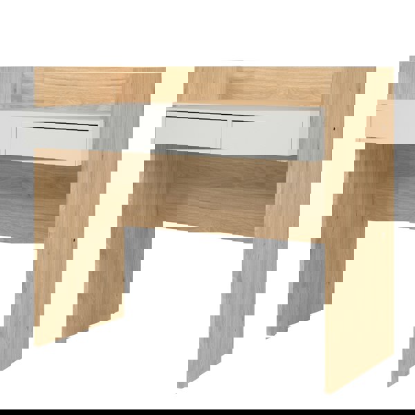 Furniture To Go Function Plus Desk 2 Drawers In Jackson Hickory and White