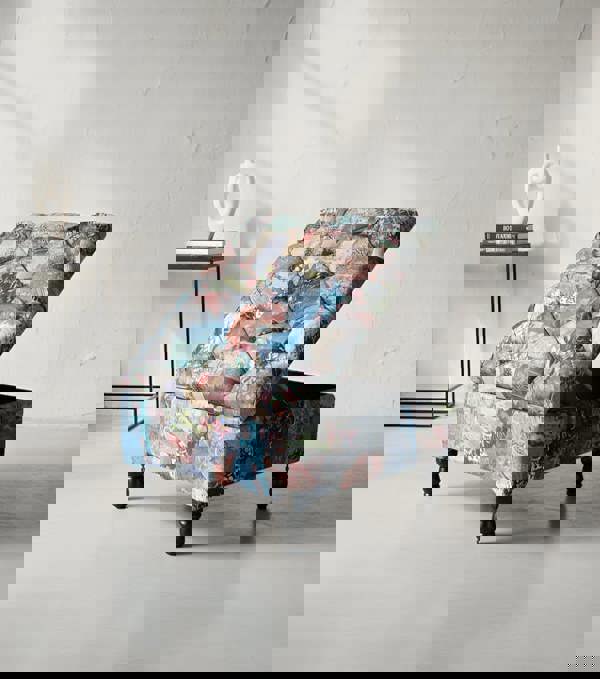 ISTOOLS Premium Handmade Damask Multicolour Storage Ottoman Bench – UK Storage Seat & Coffee Table