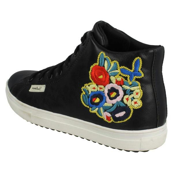 Spot On Ladies Spot On Hi-Top Trainer Boots