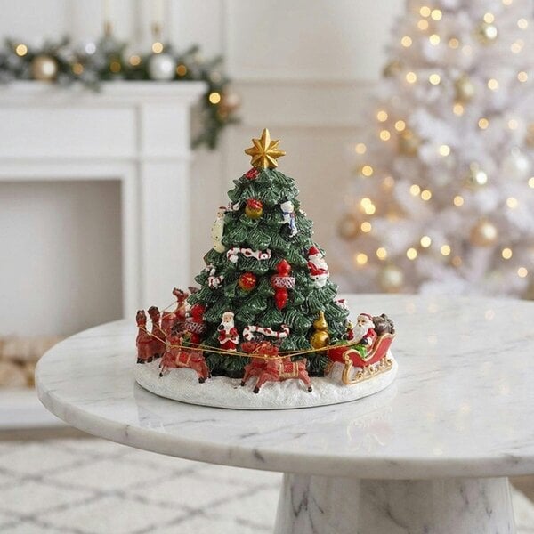 Garden Greatness Musical Revolving Santa Sleigh & Christmas Tree
