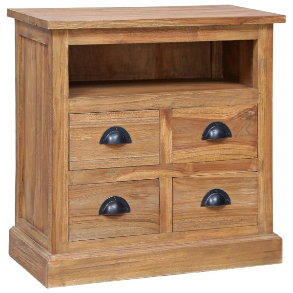 Berkfield Side Cabinet 60x30x60 cm Solid Teak