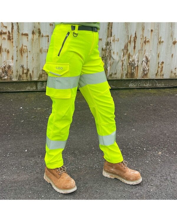 Leo Workwear EcoViz Ladies Stretch Softshell Work Trouser