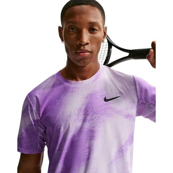 Nike Mens Court Slam Dri-FIT Performance T-Shirt - Violet/Black - 