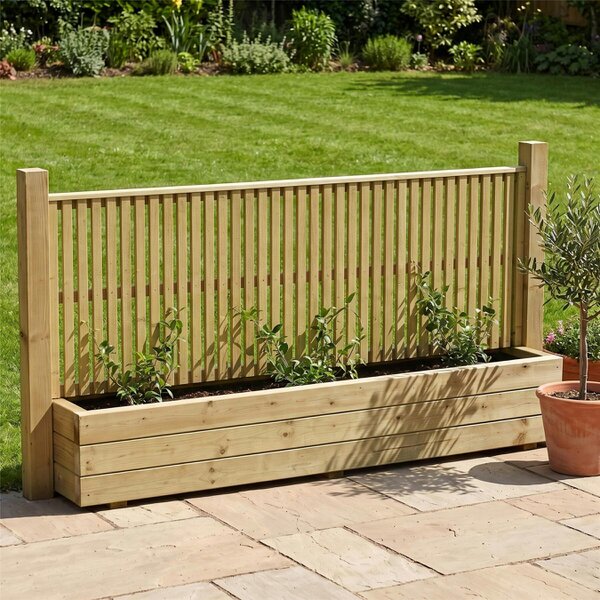 Premier Garden Supplies Tuscany Fence Panel Topper Garden Trellis 6ft x 1-4ft Vertical Decorative Flat Top Fencing Wall-Mount Privacy Screen - Wood - 3, 4 or 5 - 3 Pack Height: 2ft x Width: 6ft (182.8cm) x 3 Pack