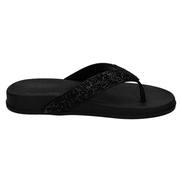 Spot On Ladies Spot On Glittery Toepost Flip Flops F00246