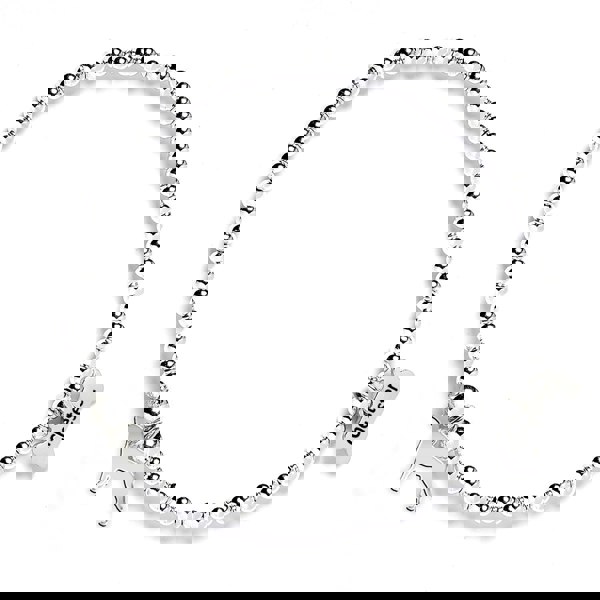 Entlebucher Mountain Dog Silhouette Silver Ball Bead Bracelet - Personalised - MYLEE London