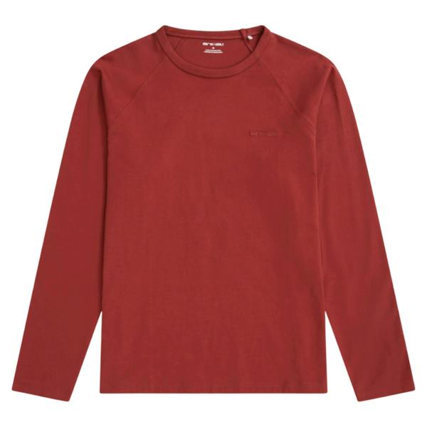 Animal Mens Otis Long-Sleeved T-Shirt - Rust - 