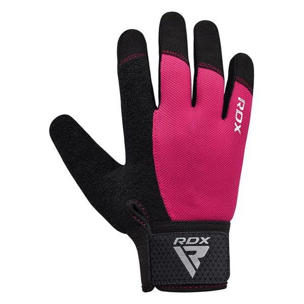 RDX Sports GYM WEIGHT LIFTING GLOVES W1 FULL PINK PLUS