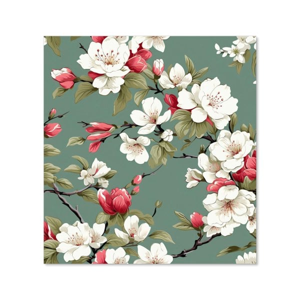 Warren Reed - Designer Pink And White Blossom Kitchen Splashback