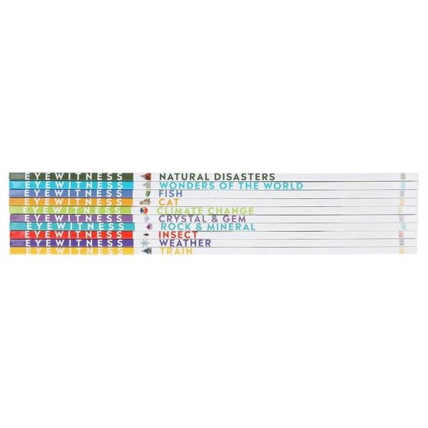 DK Eyewitness 10 Books Collection Set – Natural Disasters, Climate Change & Educational Discovery Collection