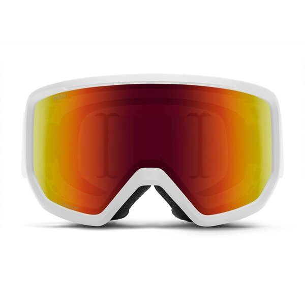 Smith Ski Goggles Transfer 1DG C1 White Red Solx Mirror Antifog