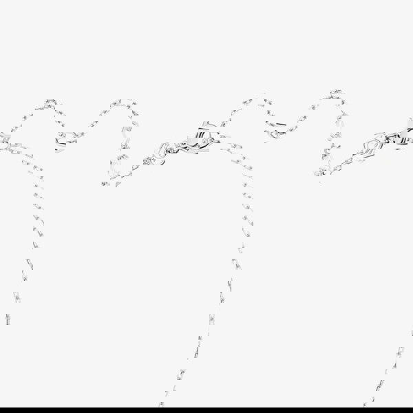 Swarovski Dextera White Interlocking Loop Rhodium Plated Necklace 5670251