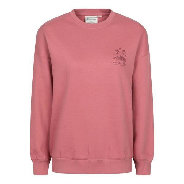 Mountain Warehouse Womens/Ladies Lake District Graphic Sweatshirt - Light Pink - 