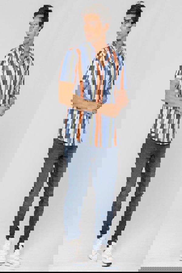 ENORSIA Men's Button Down Short Sleeve Shirt