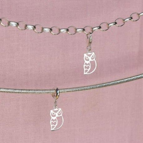 Sterling Silver Owl Charm - MYLEE London