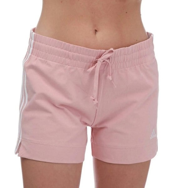 Adidas Womens/Ladies Essentials Striped Slim Shorts - Pink