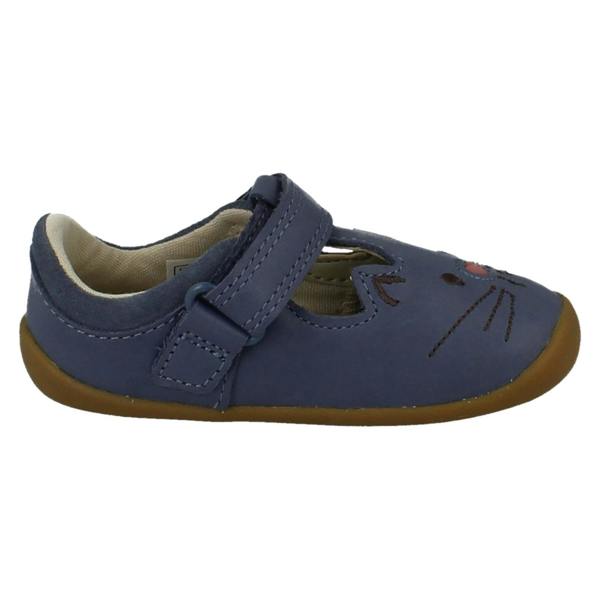 Clarks Girls Clarks T-Bar Shoes Roamer Ears T