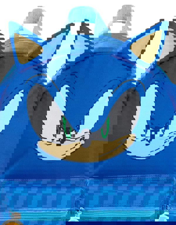 Sonic the Hedgehog Unisex Kids Blue 3D novelty head Backpack (One Size)
