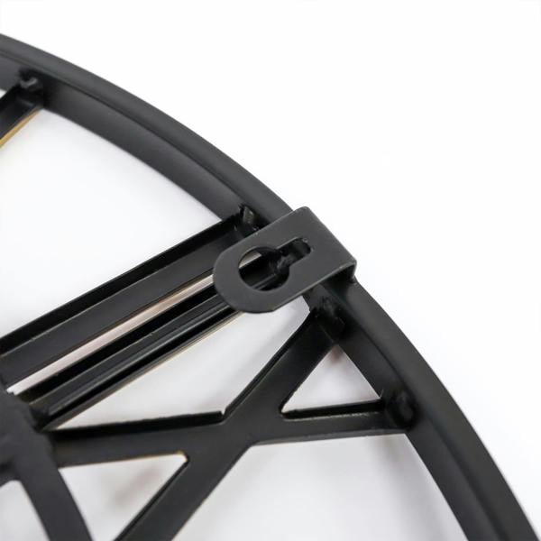 WALPLUS WC2146 - Gold And Black Vintage Roman Wall Clock - 43 cm / 17 in