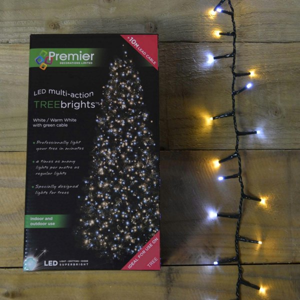 Samuel Alexander 1500 LED 37.5m Indoor Outdoor Christmas Multi Function Mains Operated String Lights with Timer in Cool & Warm White