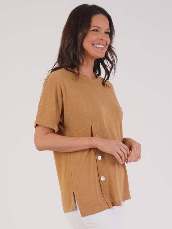 VIZ-A-VIZ Gold Asymmetric Top