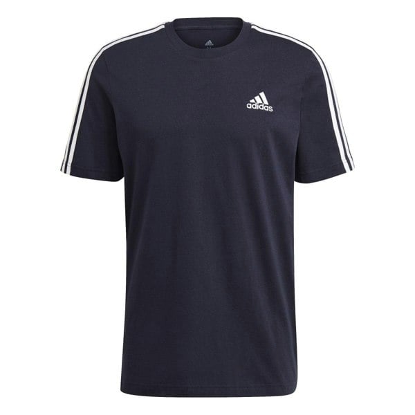 Adidas Mens Essentials Stripes T-Shirt - Inkwell