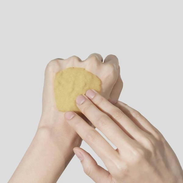 Transformative clay-to-bubble turmeric mask for acne-prone skin by P.CALM. Shop authentic K-Beauty at Atelier De Glow London.