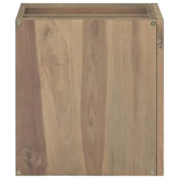 Berkfield Wall-mounted Bathroom Cabinet 46x25.5x40 cm Solid Wood Teak