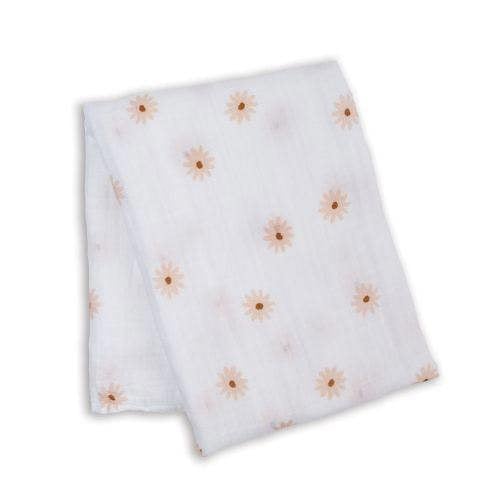 Lulujo - Muslin Swaddle - Daisies