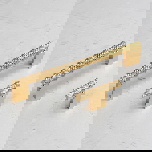 Handle & Home Knurled Brass Boss Handles