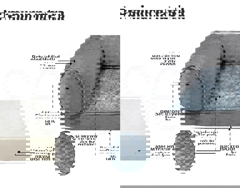 Skylos Orthopeadic Pet Bed Large Dog Mattress Cushion Soft Washable Suppotive