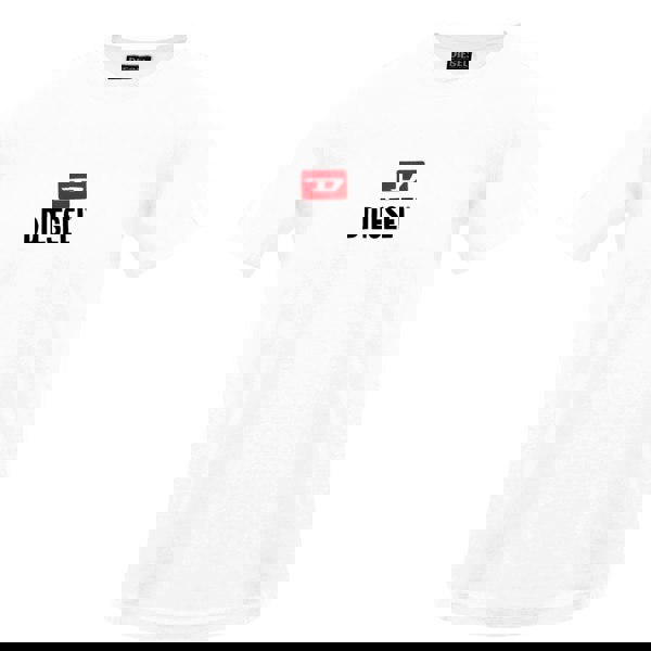 Diesel Small New D Logo Bright White T-Shirt