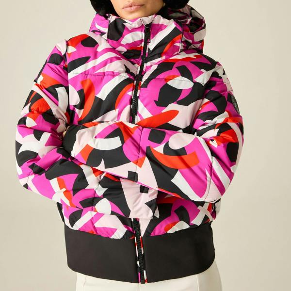 Dare 2B Womens/Ladies Glitz II Abstract Padded Jacket - Pink - 