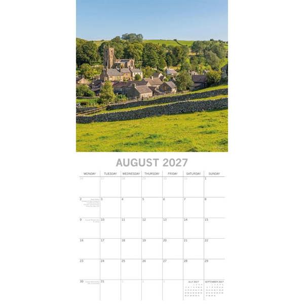 Derbyshire Calendar 2027, Wall Calendars, Month To View, Travel, Gift