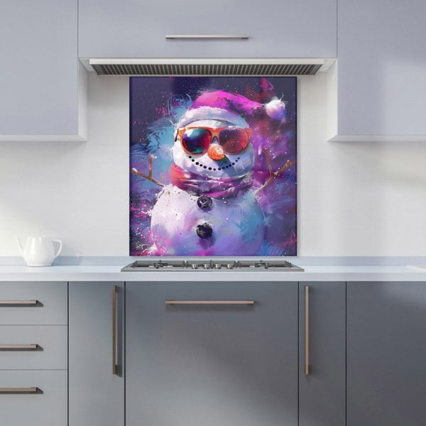 Warren Reed - Designer Cosmic Snowman Celebration Kitchen Splashback