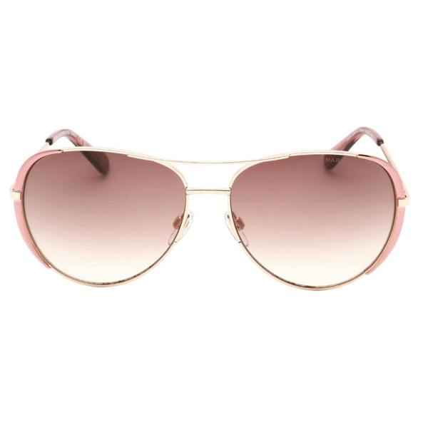 Marc Jacobs Brown Lens Pink Detail Gold Sunglasses One Size