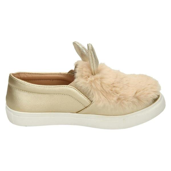Spot On Girls Spot On Fur & Glitter Bunny Ear Shoes