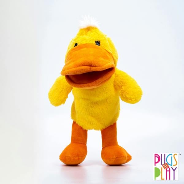 Pugs at Play Talking Duck Hand Puppet Toy