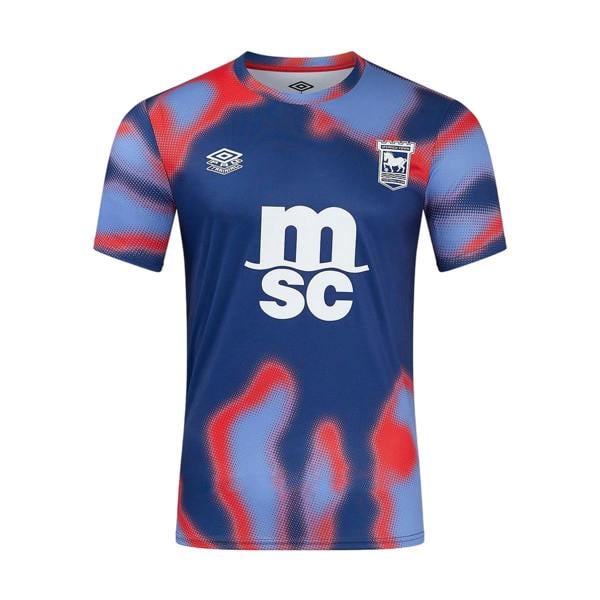 Umbro Unisex Adult 24/25 Ipswich Town FC Short-Sleeved Jersey - Persian Jewel/Poppy Red