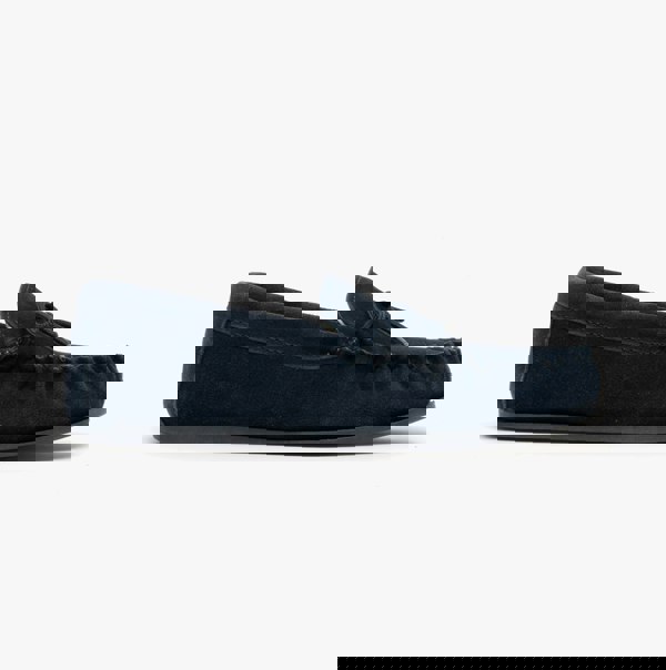 Mokkers LILY Womens Moccasin Slippers Navy