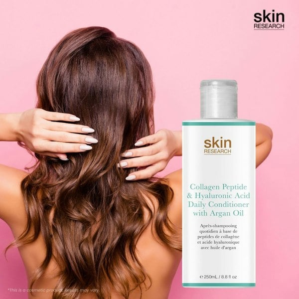 PO2SR071 Skin Research Collagen Peptide & Hyaluronic Acid Daily Conditioner with Argan Oil 250ml Twin Value Savings Pack